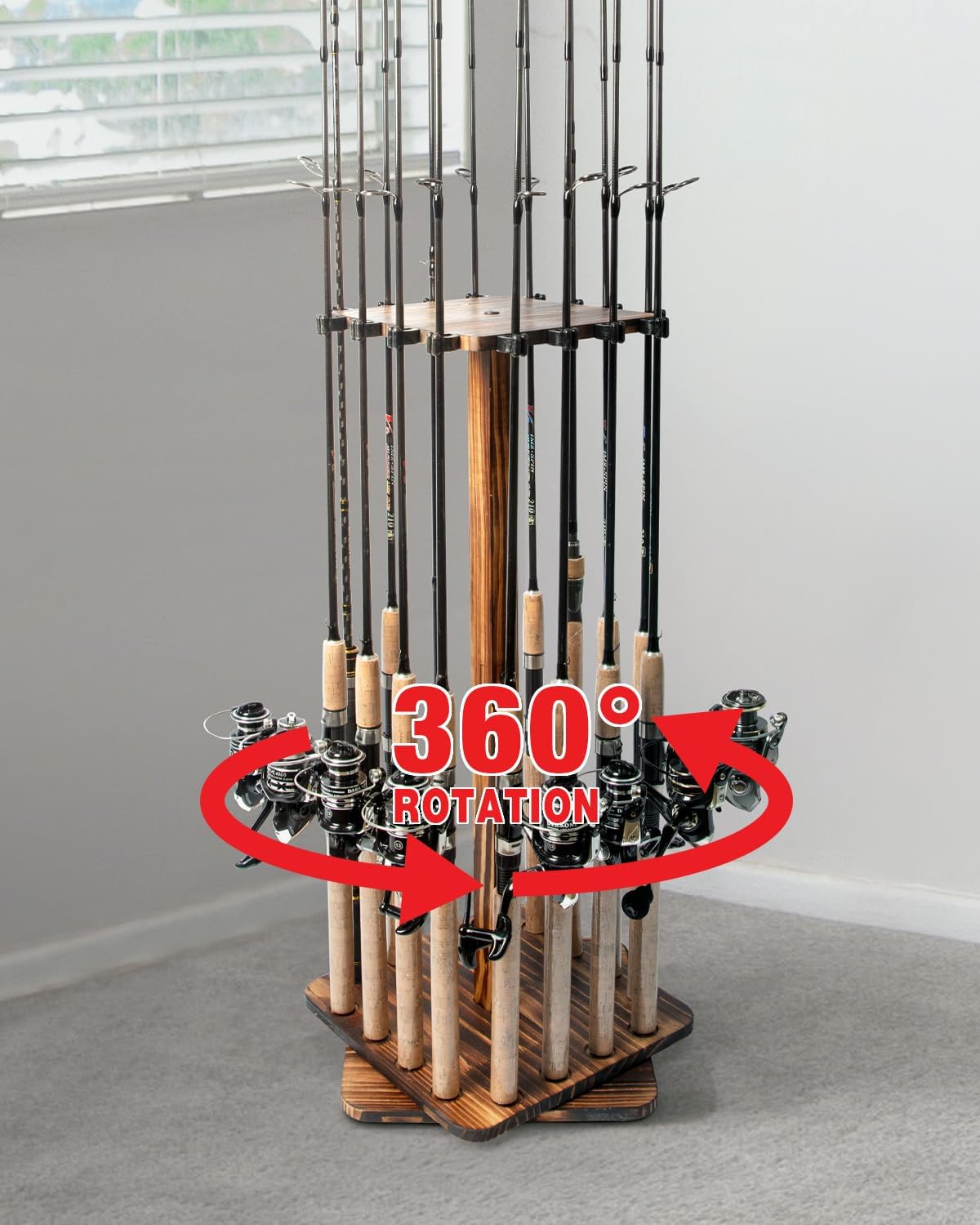 Fishing Rod Rack - Fishing Rod Holders for Garage 360