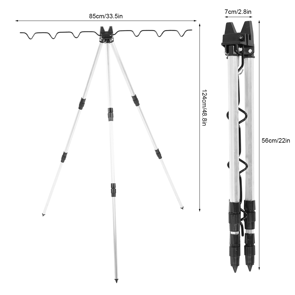 Fishing Pole Tripod Holders Mu - огляд і ціна Fishing Rod Rack