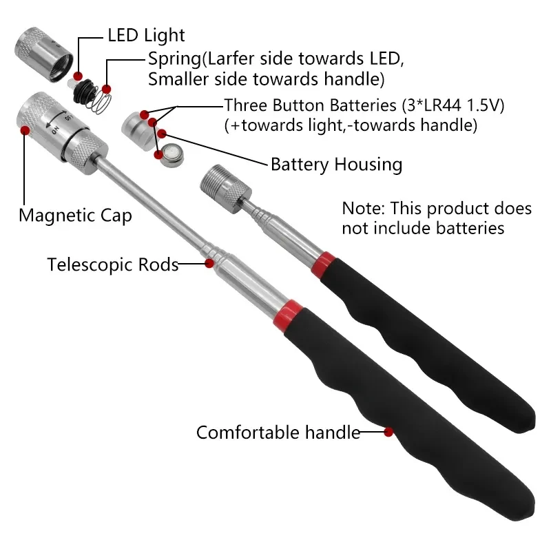 Telescopic Magnetic Pen Extend - огляд і ціна Fishing Rod Telescopic