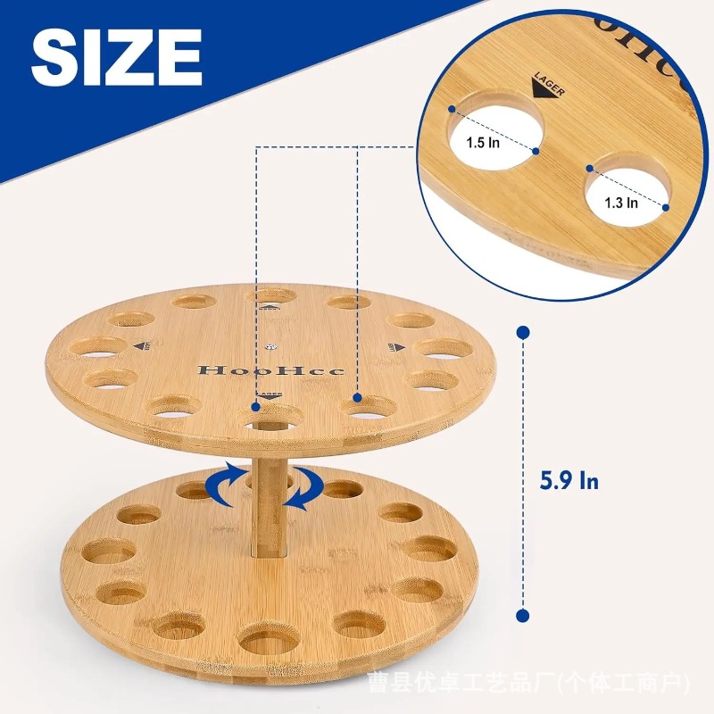Round Solid Wood Fishing Rod S - огляд і ціна Fishing Rod Rack