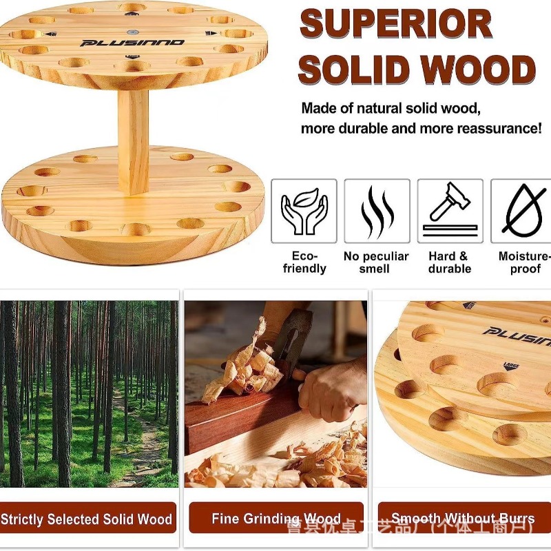 Round Solid Wood Fishing Rod S - огляд і ціна Fishing Rod Rack
